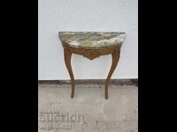 Măsuță consolă vintage frumoasă cu blat de marmură!!!