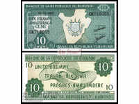 BURUNDI 10 Franci BURUNDI 10 Franci, P33e, 2007 UNC /c