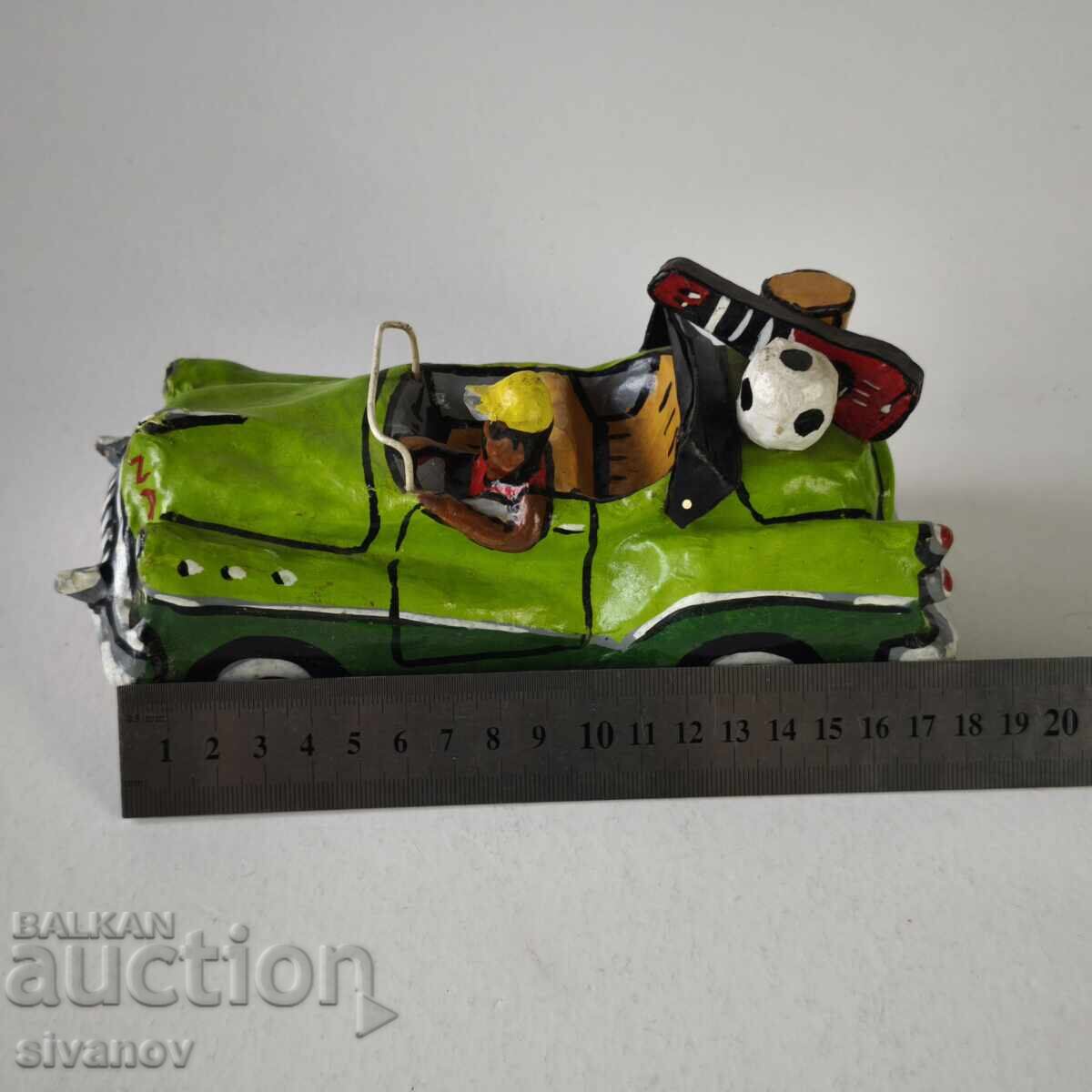 Παλιό ρετρό αυτοκίνητο από την Αβάνα Κούβα Παπιέ Μασέ #6223 - 5