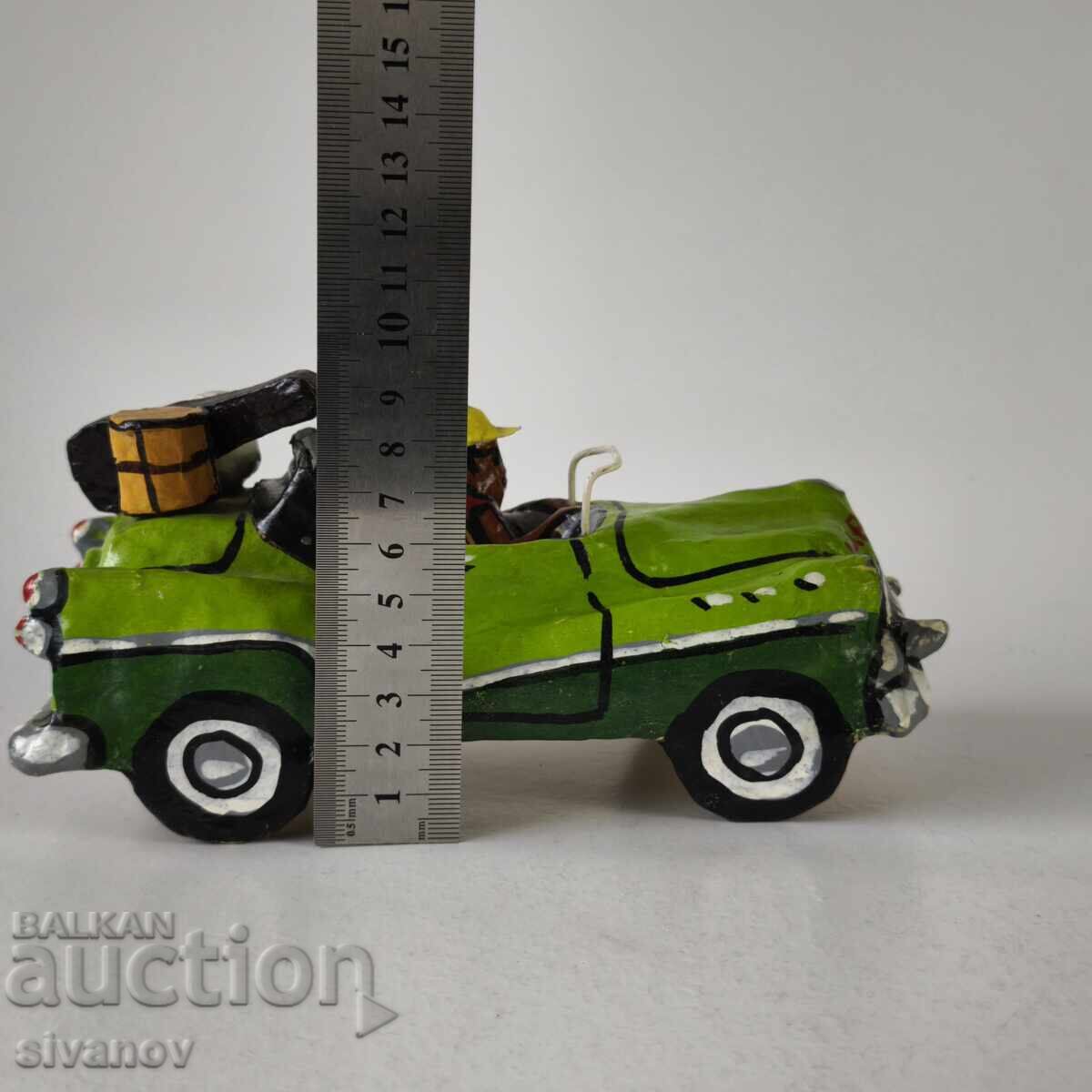 Παλιό ρετρό αυτοκίνητο από την Αβάνα Κούβα Παπιέ Μασέ #6223 - 7