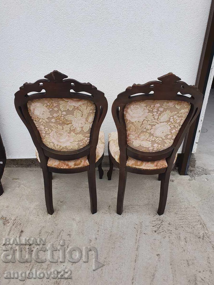 Красиви винтидж столове масив!!! - 5