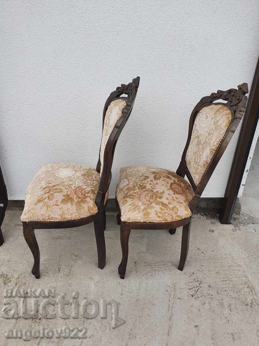 Красиви винтидж столове масив!!! - 6