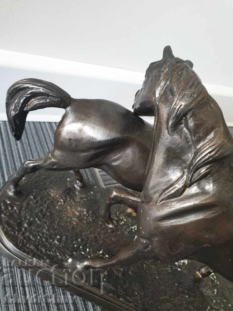 30cm-4kg Mene statuette-composition/figure with two horses - 5 30cm-4kg Mene statuette-composition/figure with two horses - 5