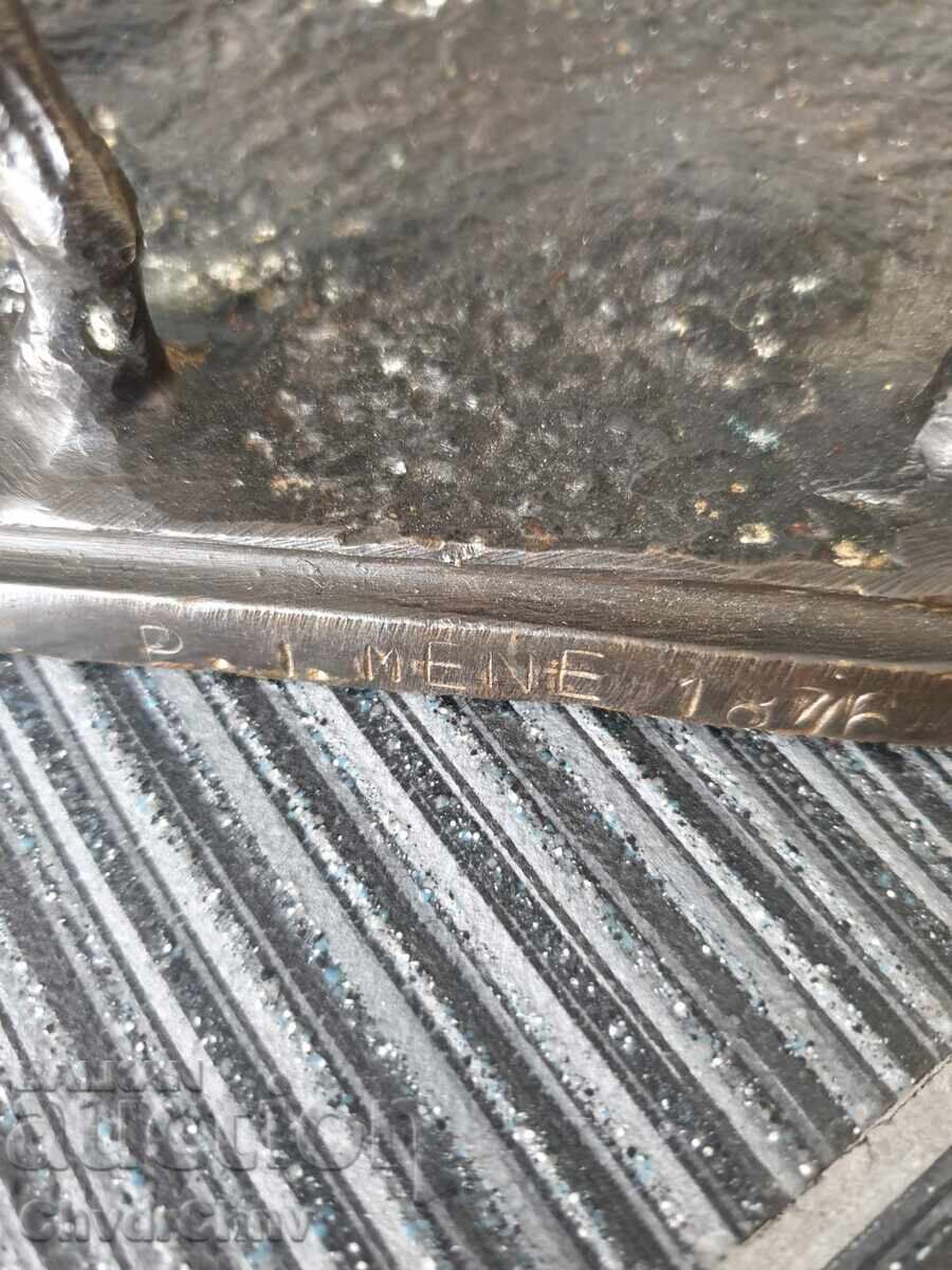 30cm-4kg Mene statuette-composition/figure with two horses - 7 30cm-4kg Mene statuette-composition/figure with two horses - 7