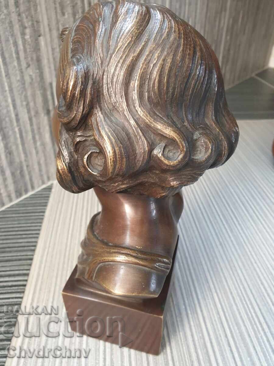 26sm-5kg αγαλματίδιο-προτομή/μπρούτζινο γλυπτό/φιγούρα κοριτσιού - 5 26sm-5kg αγαλματίδιο-προτομή/μπρούτζινο γλυπτό/φιγούρα κοριτσιού - 5