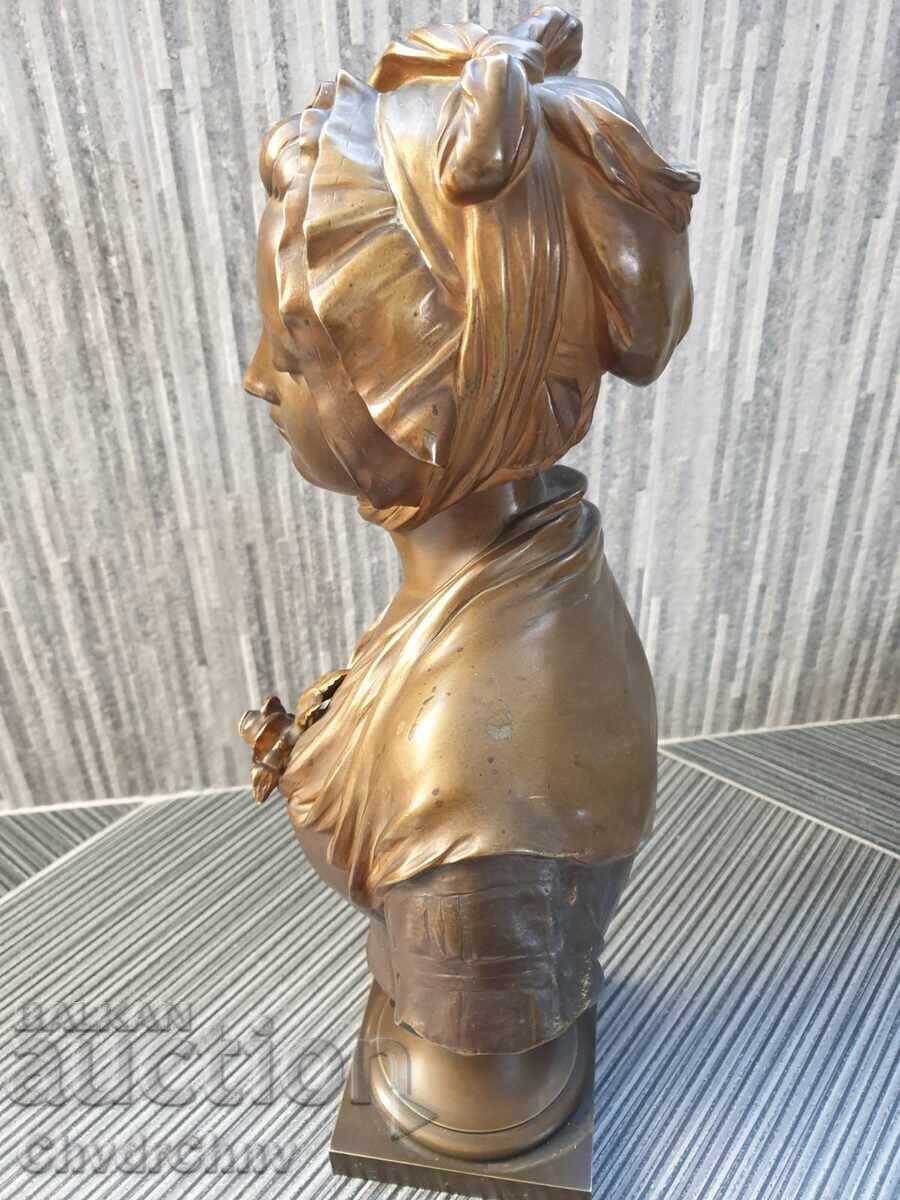 49cm-10kg Laurent statuetă-bust/sculptură de bronz/figură cu preț € 1700.00 | 3324.91 BGN