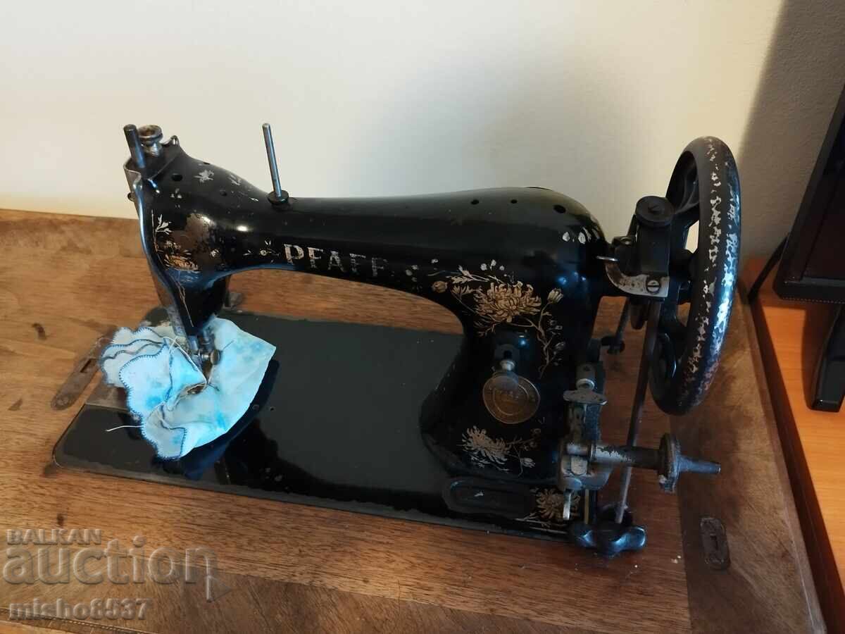 Antique PFAFF sewing machine with original table - working with price € 850.00 | 1662.46 BGN