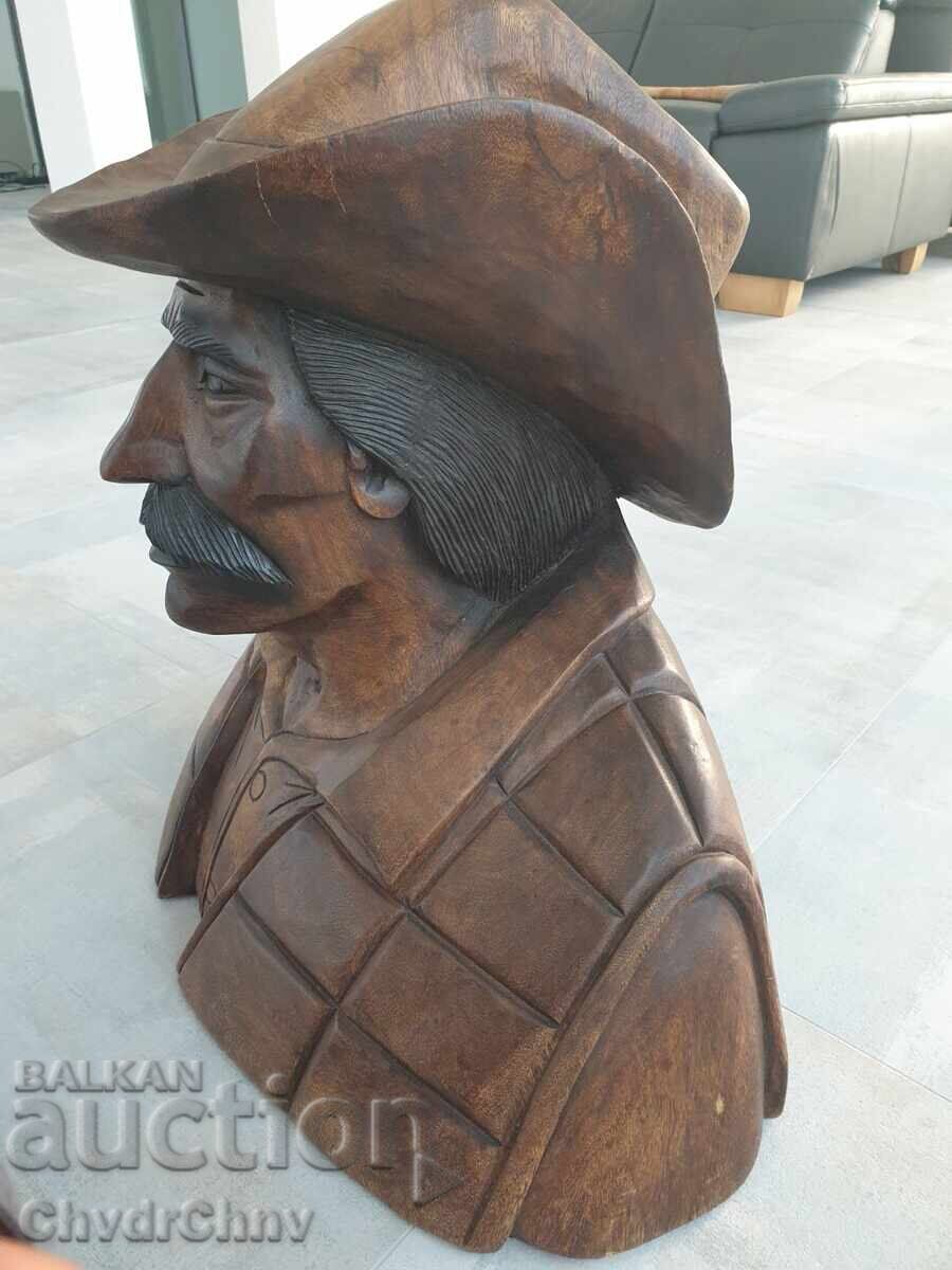 Delivery of 70cm-50kg Wood Carving Statue/Wooden Sculpture/Figure-Bust