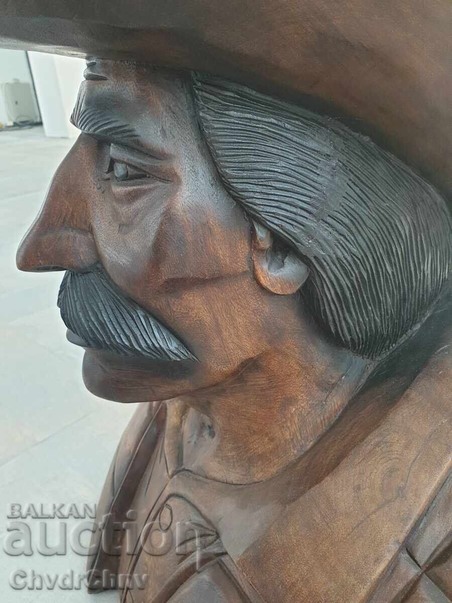 70cm-50kg Wood Carving Statue/Wooden Sculpture/Figure-Bust - 5