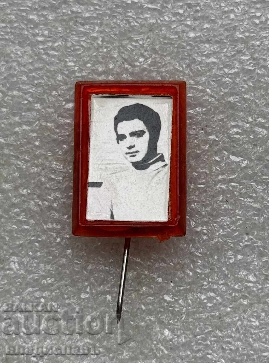 Veche insignă cântăreț Emil Dimitrov RPR