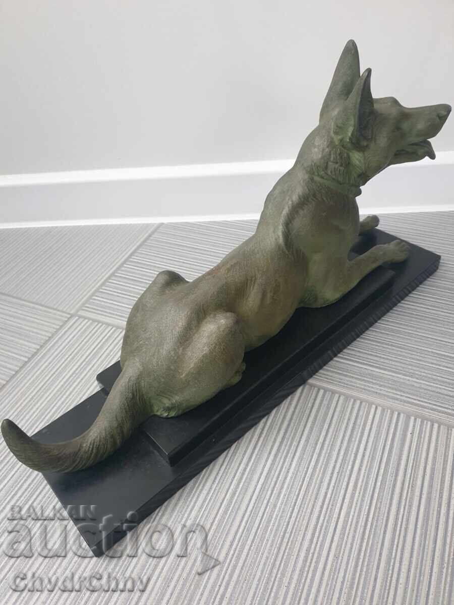 51cm-9kg Carvin Shepherd Dog Statue/Sculpture/Figure - 6