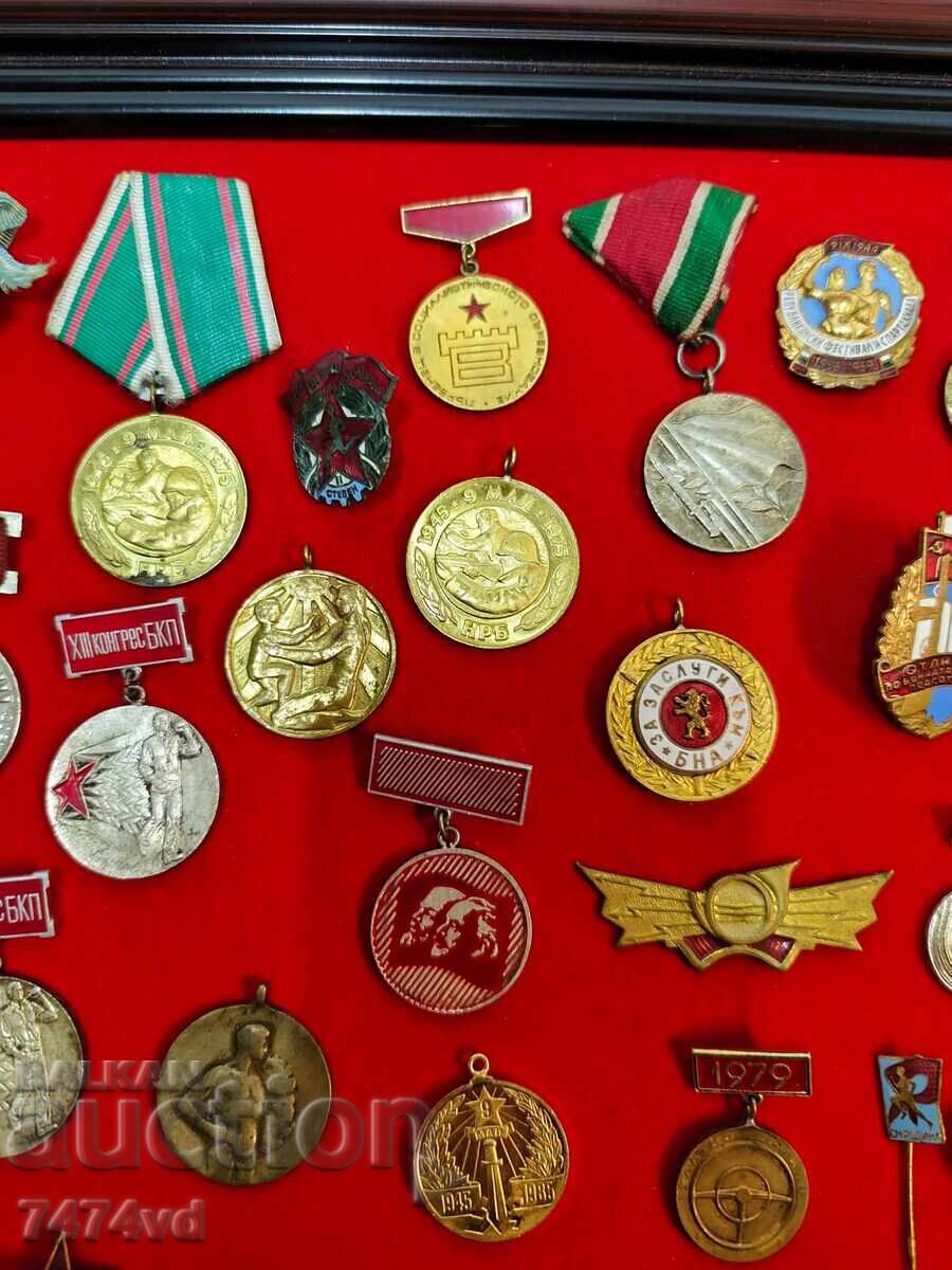 Аукцион 48 броя емайлирани и др медали ,ордени знаци пендари ,др Аукцион 48 броя емайлирани и др медали ,ордени знаци пендари ,др