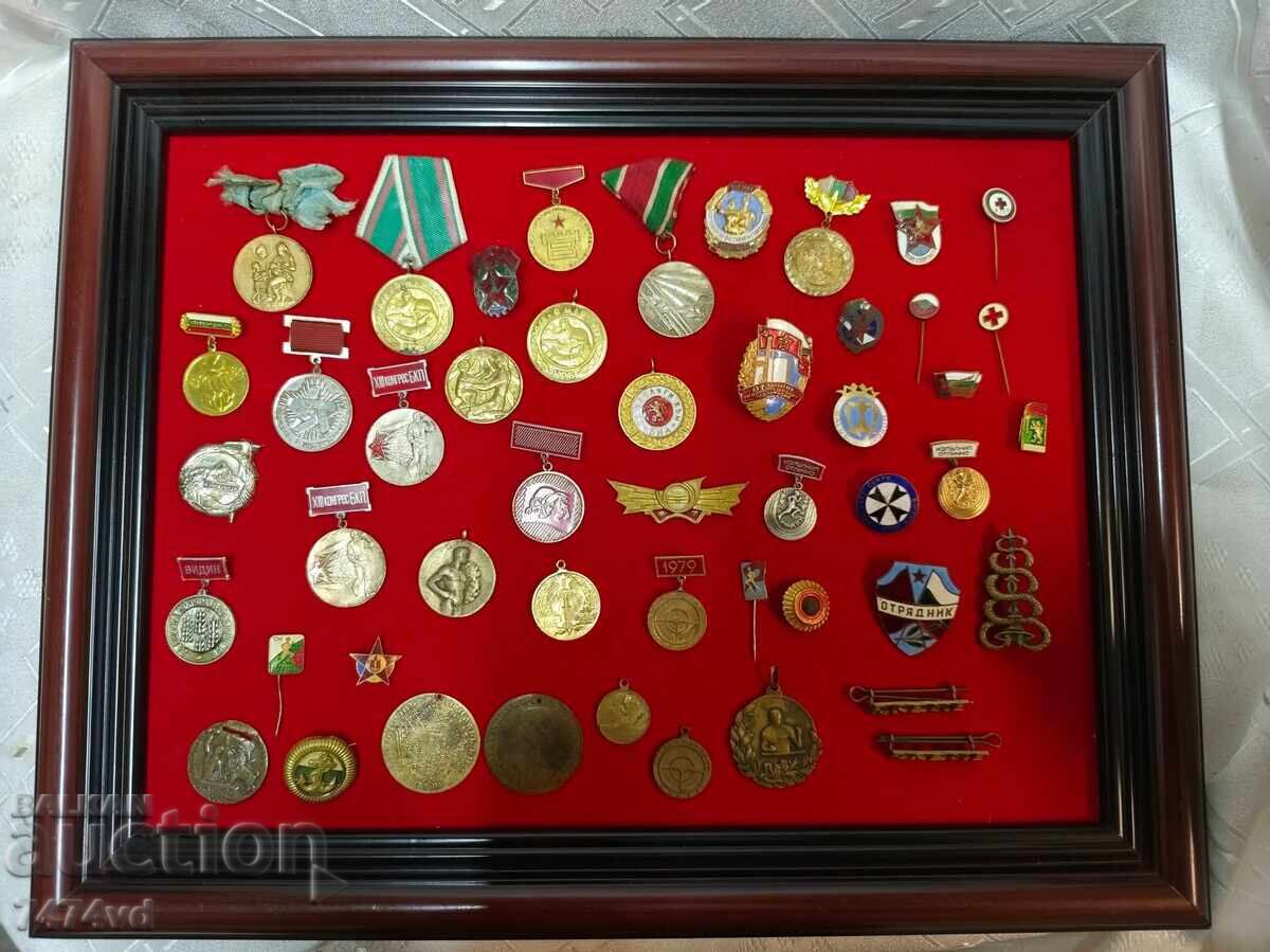 48 броя емайлирани и др медали ,ордени знаци пендари ,др 48 броя емайлирани и др медали ,ордени знаци пендари ,др