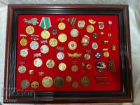 48 броя емайлирани и др  медали ,ордени знаци пендари ,др