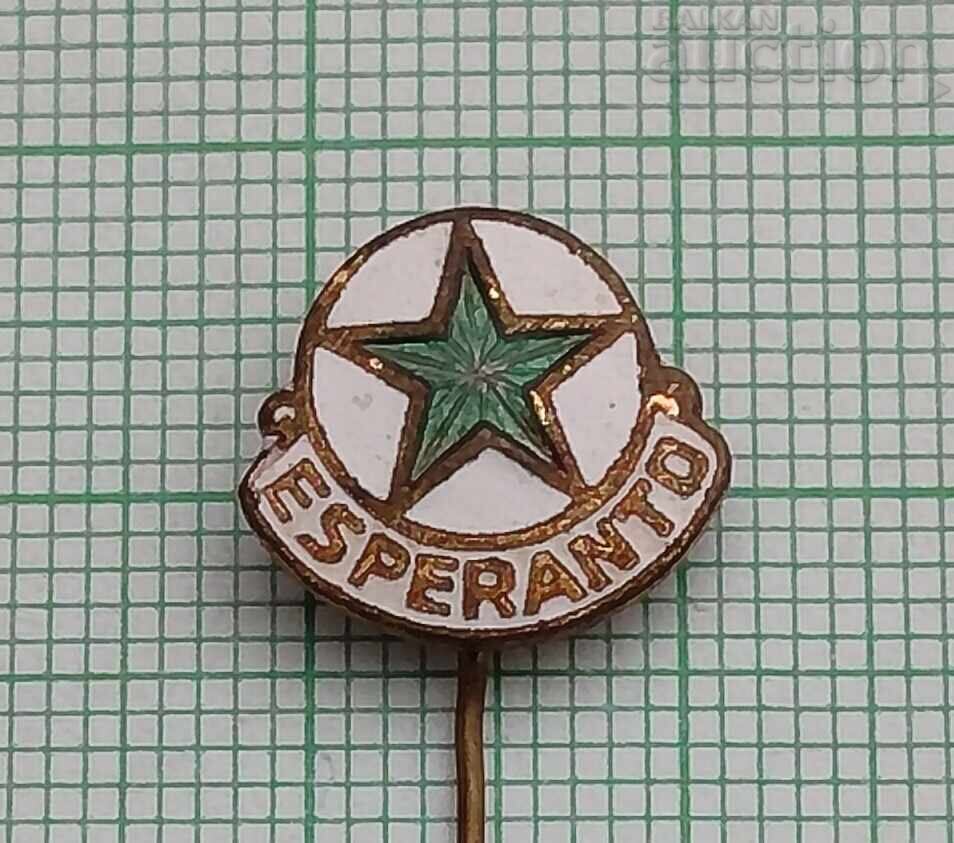 ESPERANTO LOGO BADGE ENAMEL ESPERANTO LOGO BADGE ENAMEL
