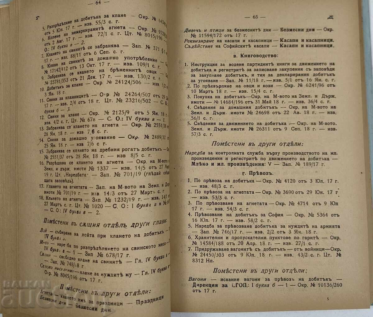1921 INDICATOR ALFABETIC AL DIRECTIVEI PENTRU GRIJA ECONOMICĂ - 5