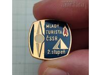 INSIGNĂ TURIST JUNIOR II GRAD CEHOSLOVACIA