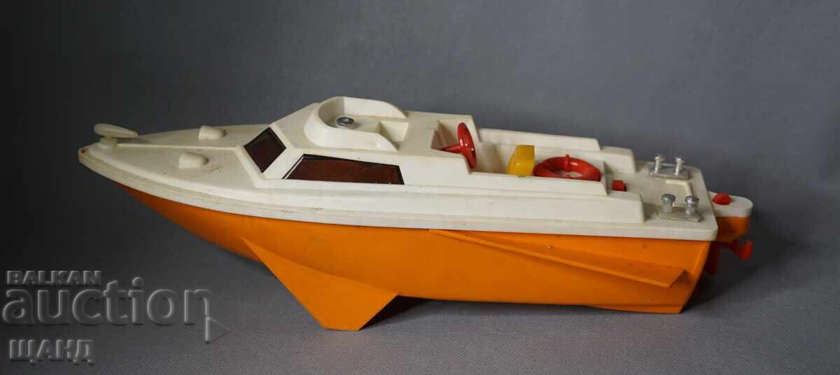 Old Russian plastic toy model cutter boat ship Old Russian plastic toy model cutter boat ship