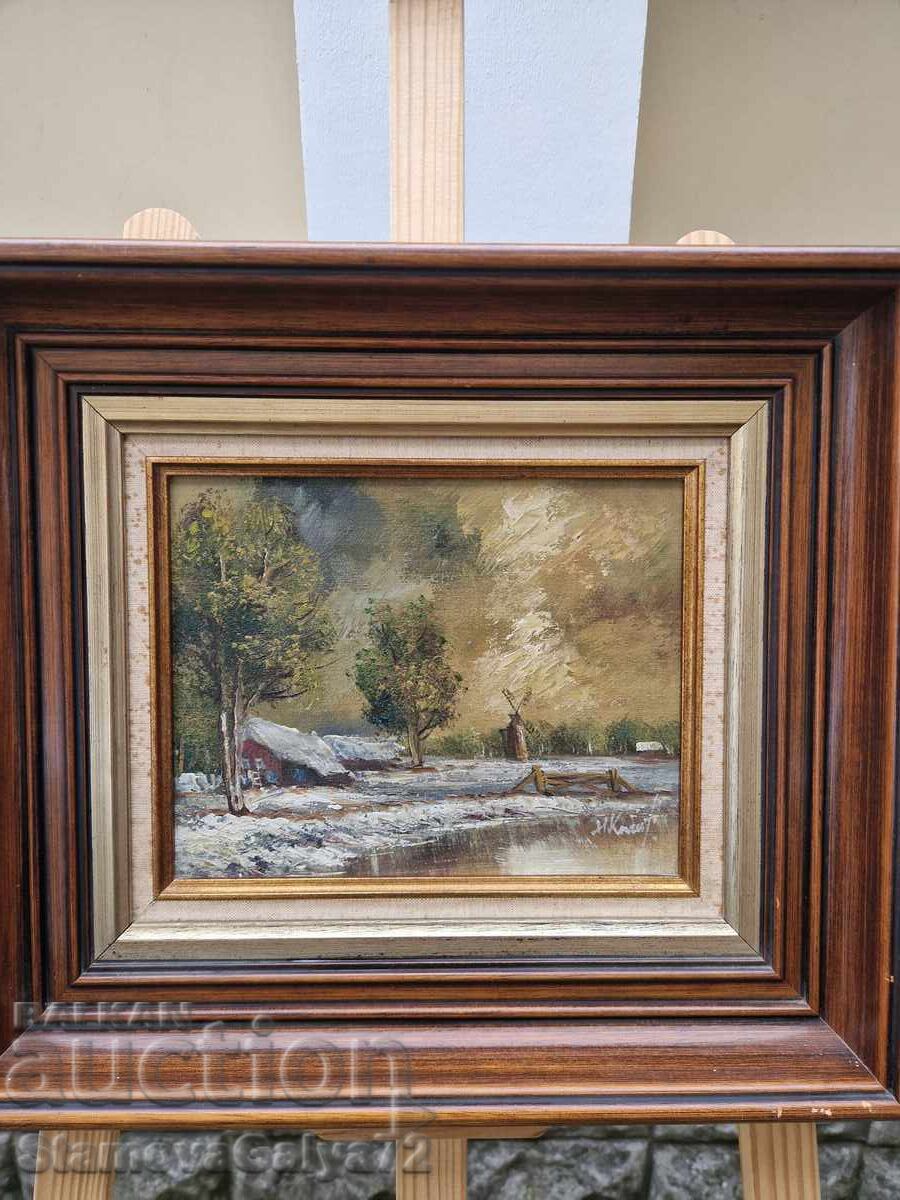 Auction Wonderful antique Belgian oil painting on canvas Auction Wonderful antique Belgian oil painting on canvas