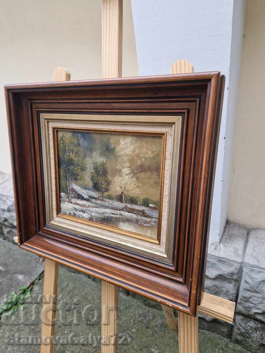 Wonderful antique Belgian oil painting on canvas - 5 Wonderful antique Belgian oil painting on canvas - 5