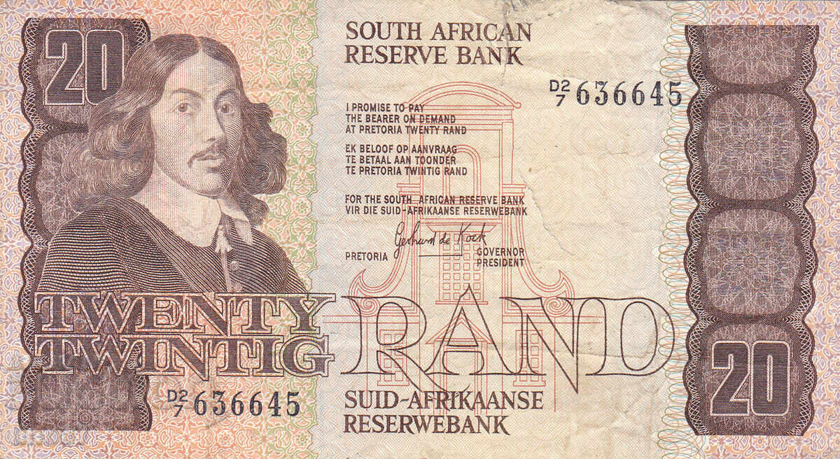 tino37 - AFRICA DE SUD - 20 RAND - 1985 cu preț € 5.70 | 11.15 BGN