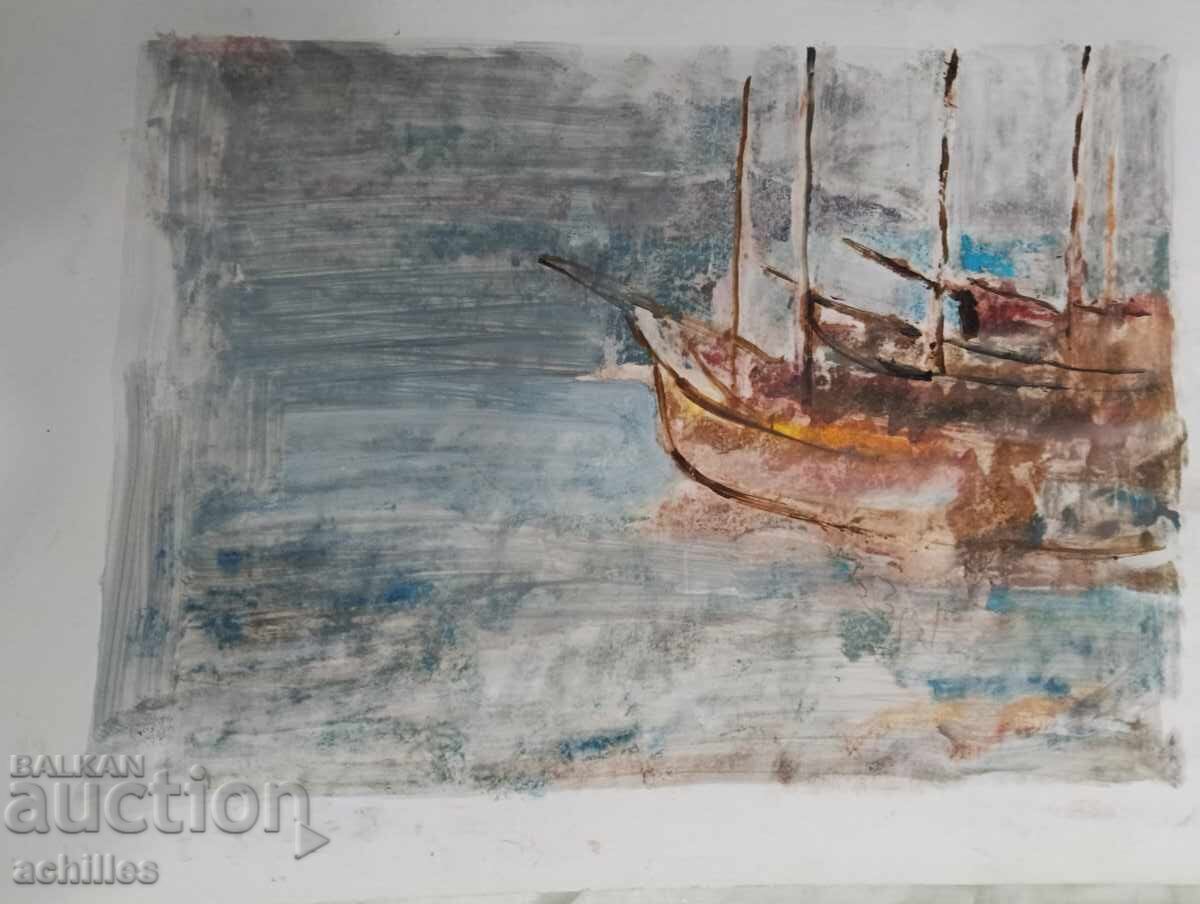 Tablou Petăr Nenov plajă grădină