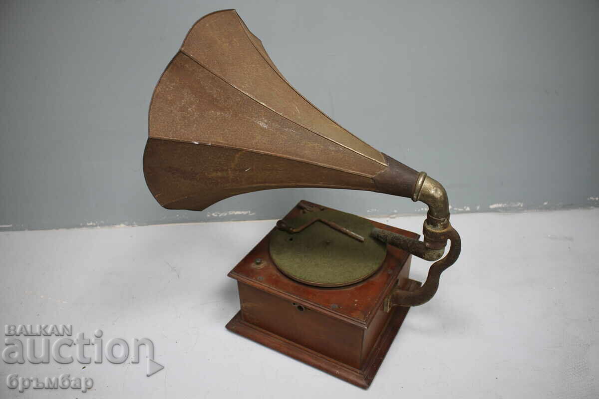 Αρχαίο γραμμόφωνο με χοάνη για διακόσμηση ή επισκευή - 5 Αρχαίο γραμμόφωνο με χοάνη για διακόσμηση ή επισκευή - 5