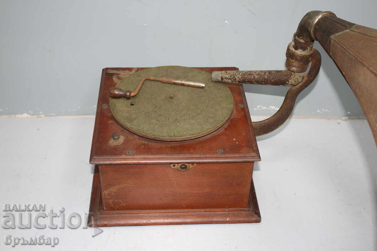 Αρχαίο γραμμόφωνο με χοάνη για διακόσμηση ή επισκευή - 7 Αρχαίο γραμμόφωνο με χοάνη για διακόσμηση ή επισκευή - 7