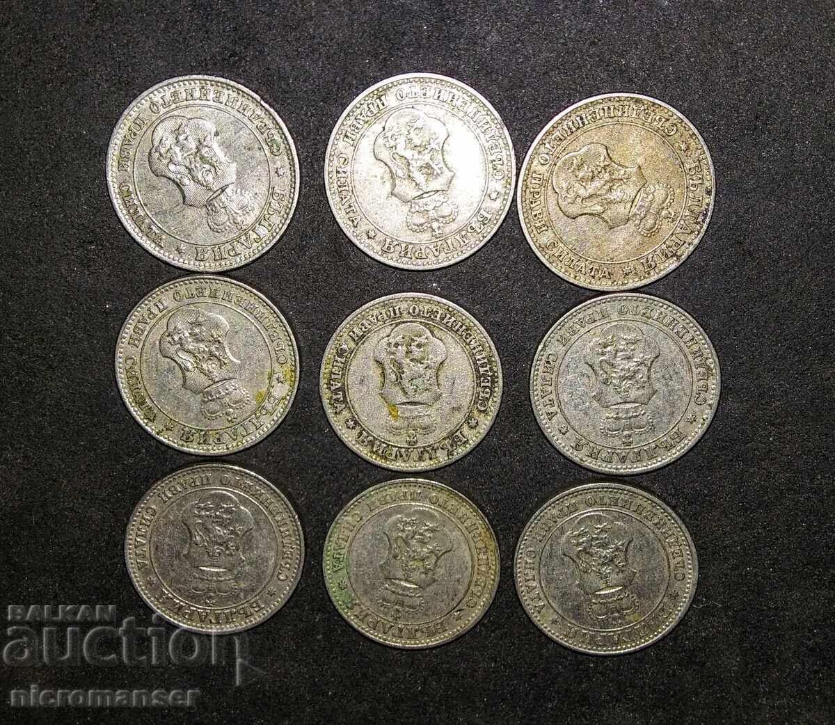 10 stotinki 1912-1913, 9 pieces with price € 17.00 | 33.25 BGN 10 stotinki 1912-1913, 9 pieces with price € 17.00 | 33.25 BGN