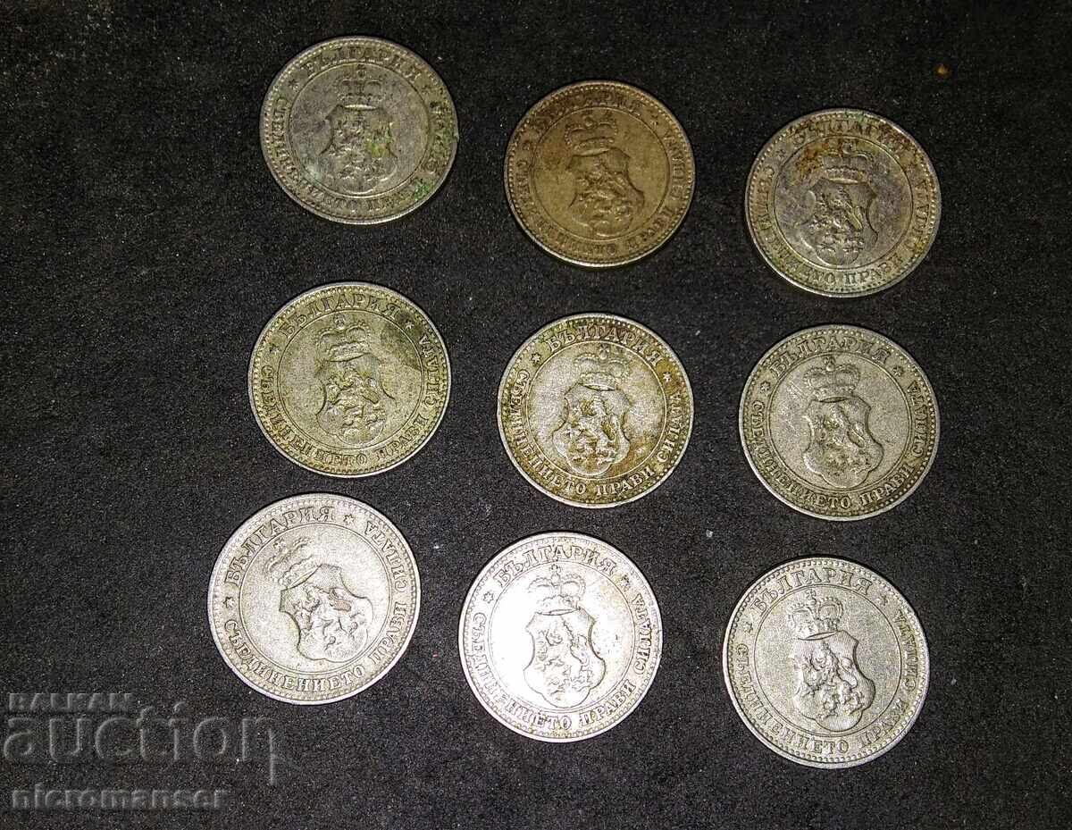 10 stotinki 1912-1913, 9 pieces with price € 17.00 | 33.25 BGN 10 stotinki 1912-1913, 9 pieces with price € 17.00 | 33.25 BGN
