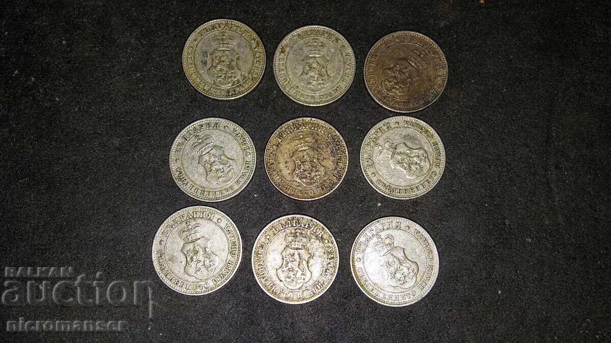 10 stotinki 1912-1913, 9 pieces with price € 17.00 | 33.25 BGN 10 stotinki 1912-1913, 9 pieces with price € 17.00 | 33.25 BGN