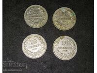 20 stotinki 1912-1913, 3 pieces