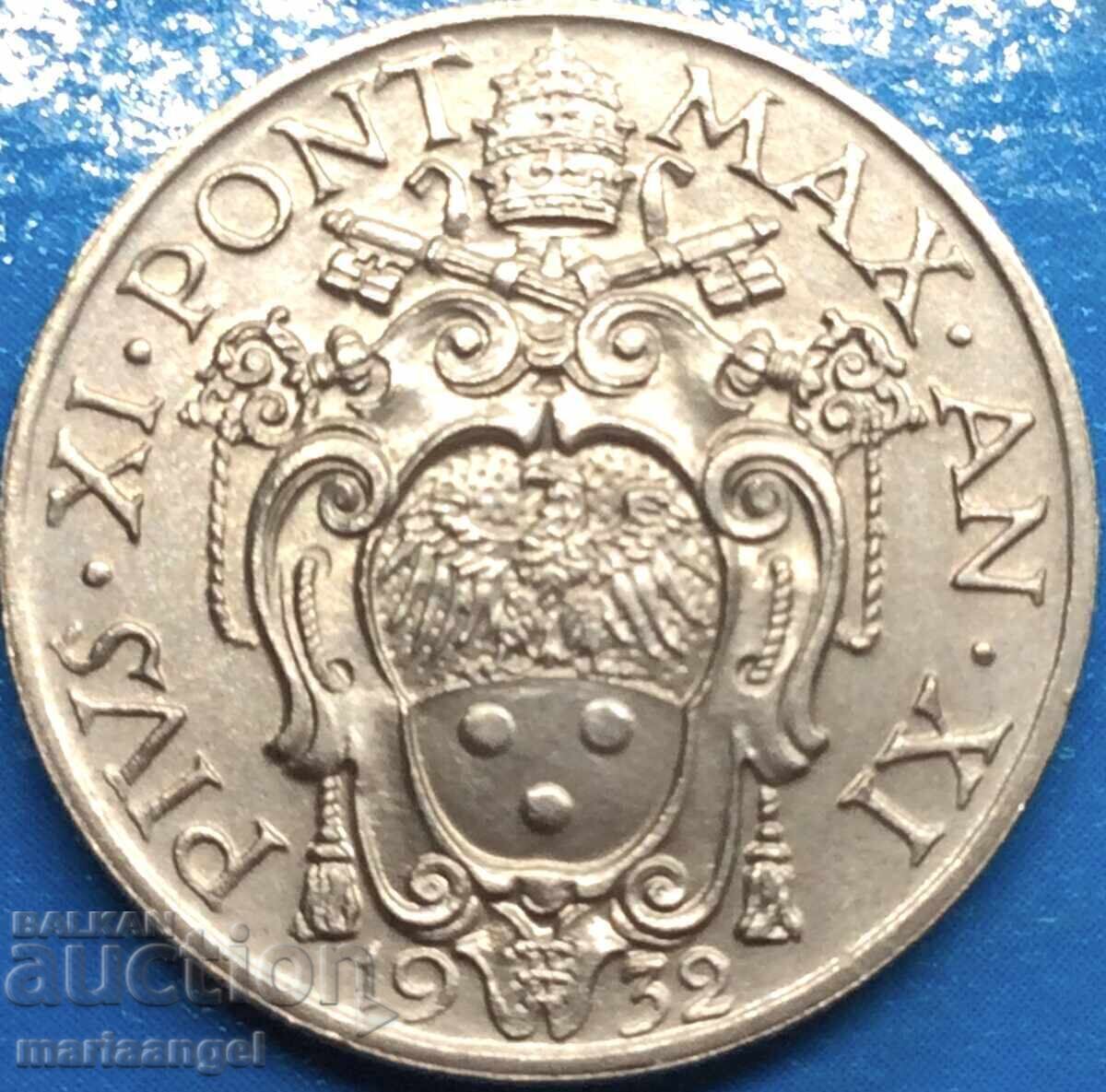 20 Centesimi 1932 Vatican with price € 10.00 | 19.56 BGN 20 Centesimi 1932 Vatican with price € 10.00 | 19.56 BGN