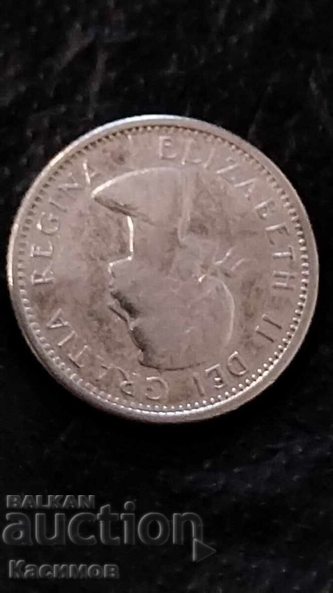 Monedă veche de argint din Canada 10 Cenți 1964 cu preț € 5.00 | 9.78 BGN