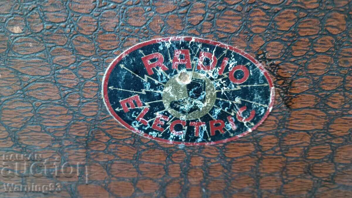 Стар български грамофон с манивела -Radio Electric -1930"г - 6