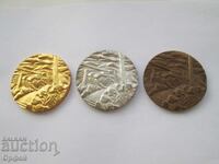 НРБ Соц стари настолни медали плакети Бронирана Бригада ВСВ