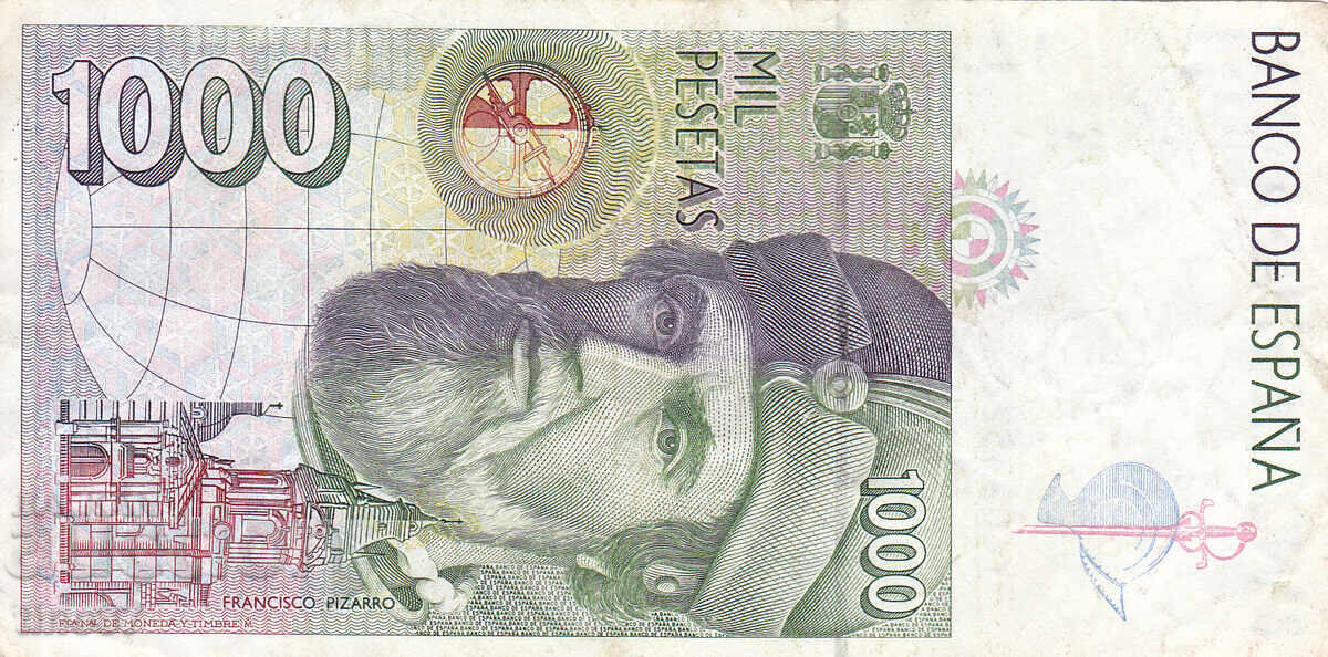 Аукцион tino37- ИСПАНИЯ - 1000 ПЕСЕТИ - 1992г - VF Аукцион tino37- ИСПАНИЯ - 1000 ПЕСЕТИ - 1992г - VF