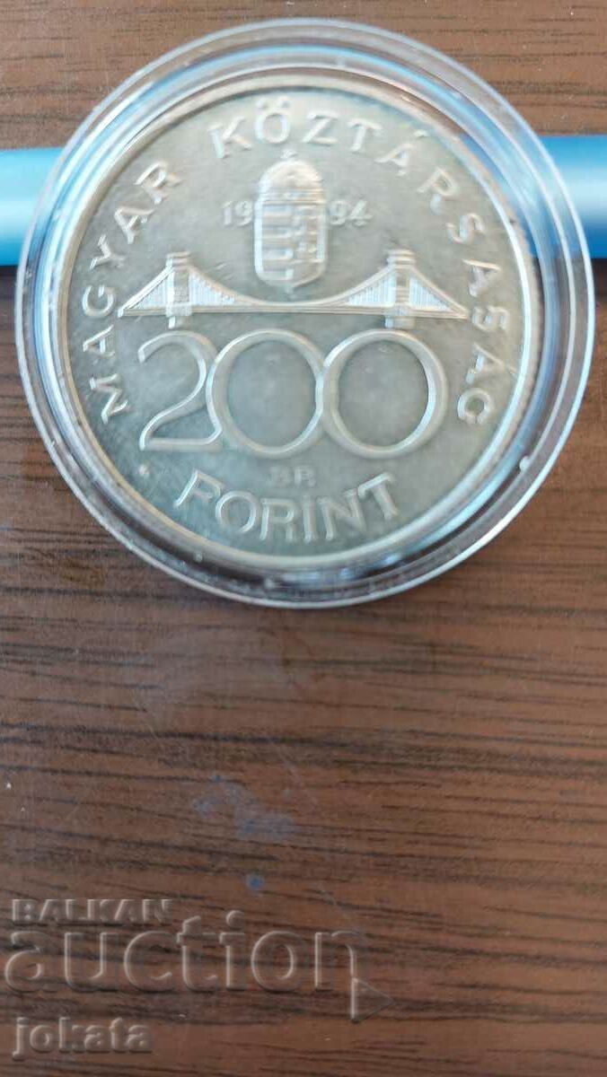 200 форинта сребро юбилейни