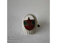 Παλιά πορσελάνινη κοκάρδα με σμάλτο, Βουλγαρικός Στρατός #6226