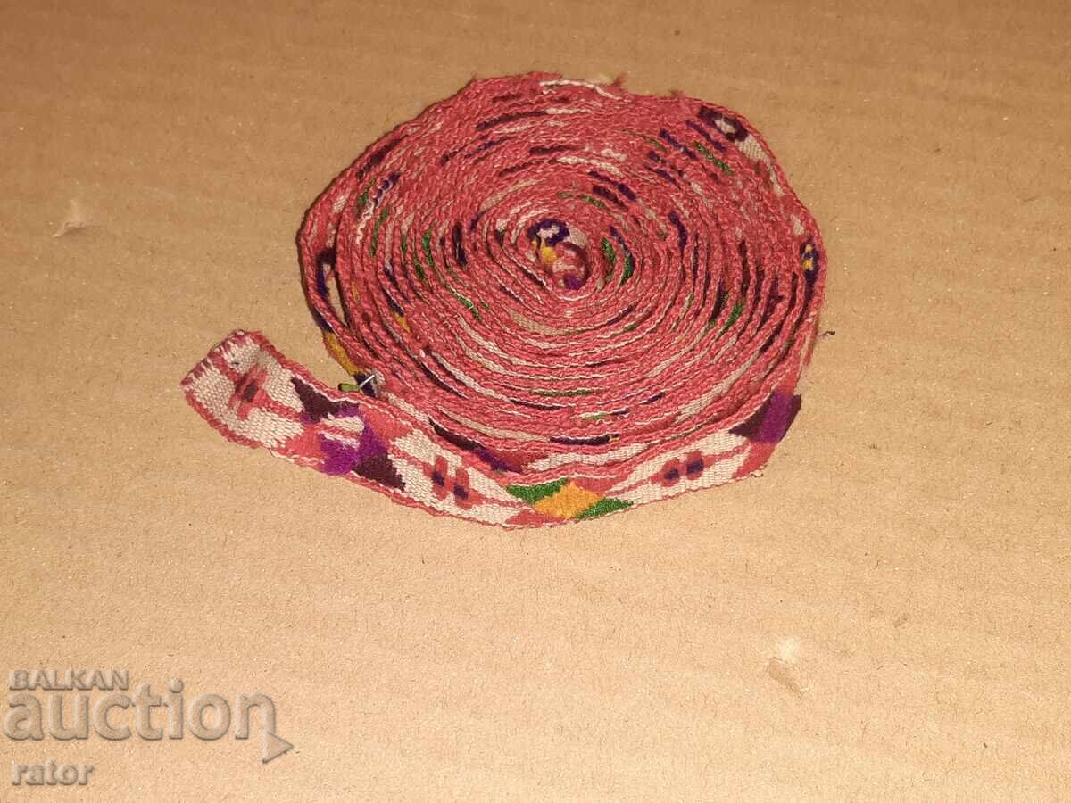 Authentic woven and embroidered belt for traditional costume - 238 cm Authentic woven and embroidered belt for traditional costume - 238 cm