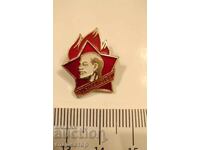 Σοβιετική παλιά πηλός πρωτοπόρος κονκάρδα Πάντα έτοιμος πρωτοπόρος Ρωσία Λένιν