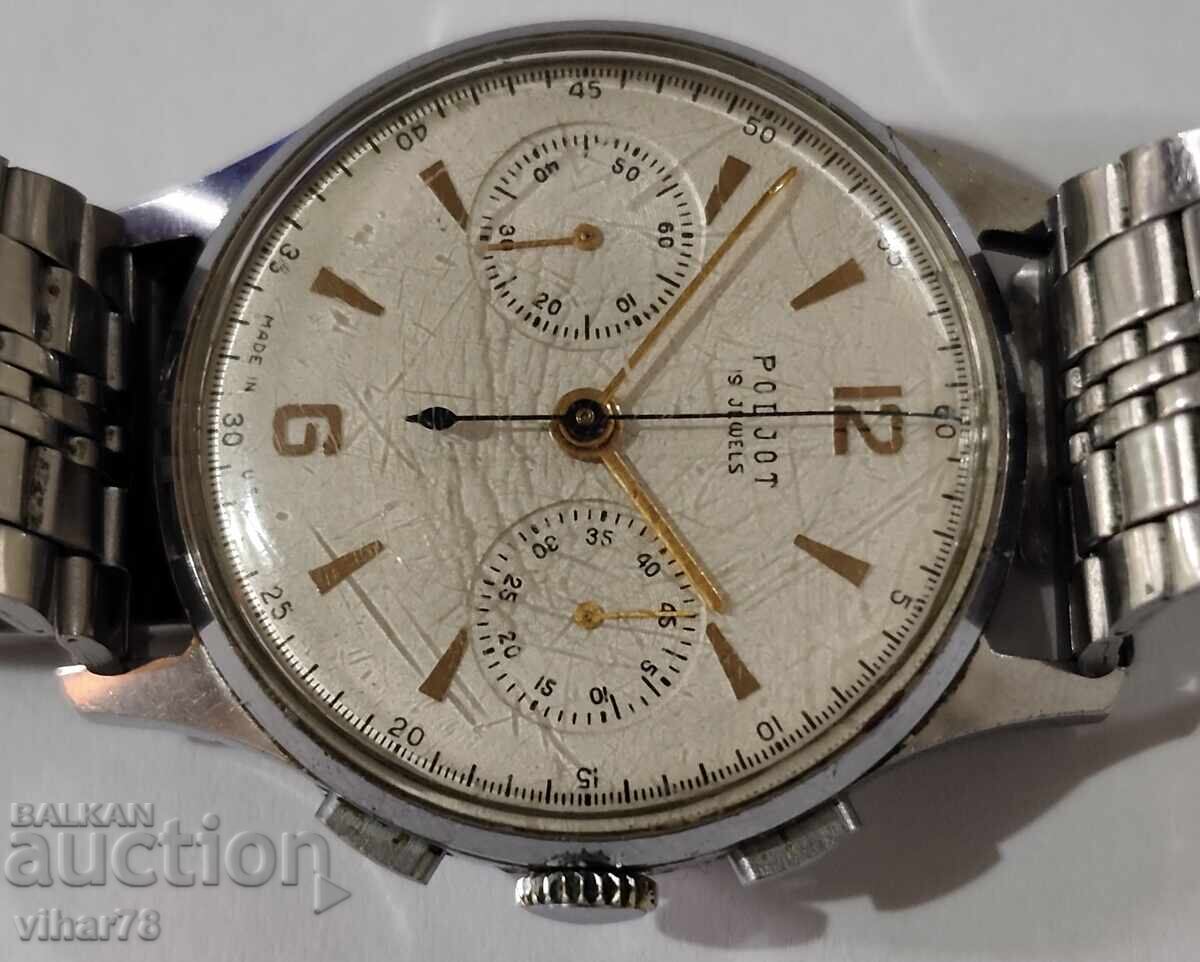 Аукцион РЯДЪК МОДЕЛ-МЪЖКИ ЧАСОВНИК ПОЛЕТ-POLJOT-ХРОНОГРАФ