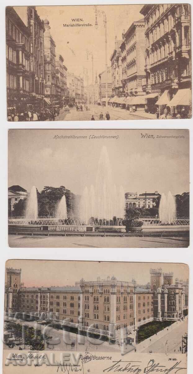 Viena 1907-18 3 car. călătorite