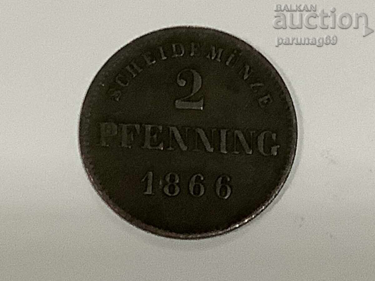 Germany - Bavaria 2 Pfennig 1866