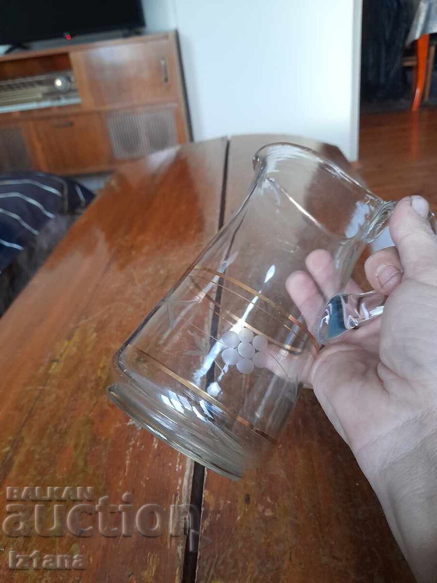 Аукцион Стара стъклена кана,каничка