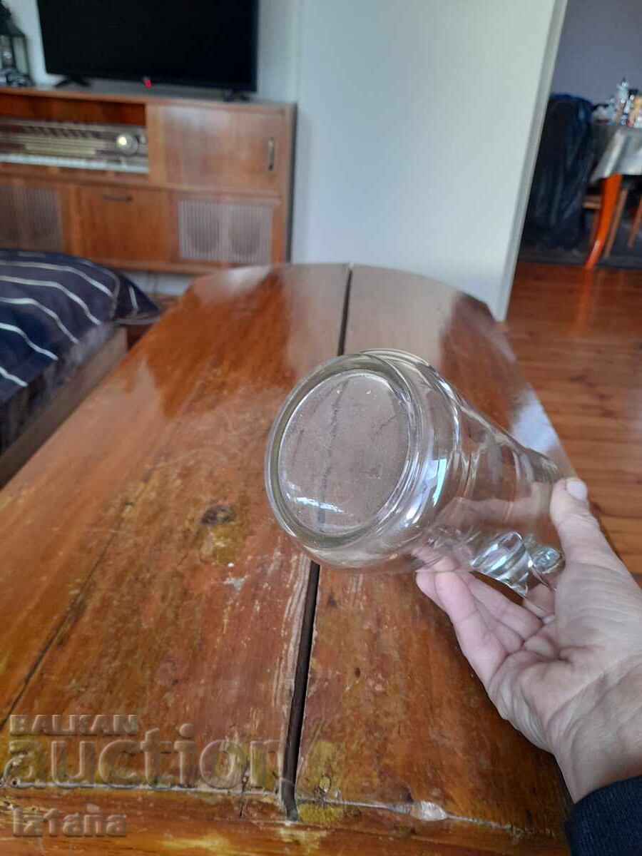 Стара стъклена кана,каничка - 6