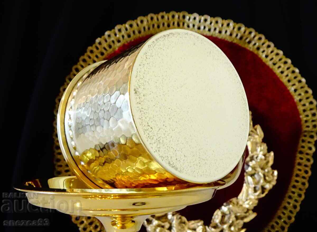 Επιχρυσωμένα μπρούτζινα φλιτζάνια 160 ml, στυλ Λουδοβίκου XVI - 5