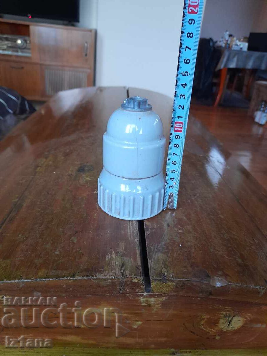 Old porcelain light fixture - 6