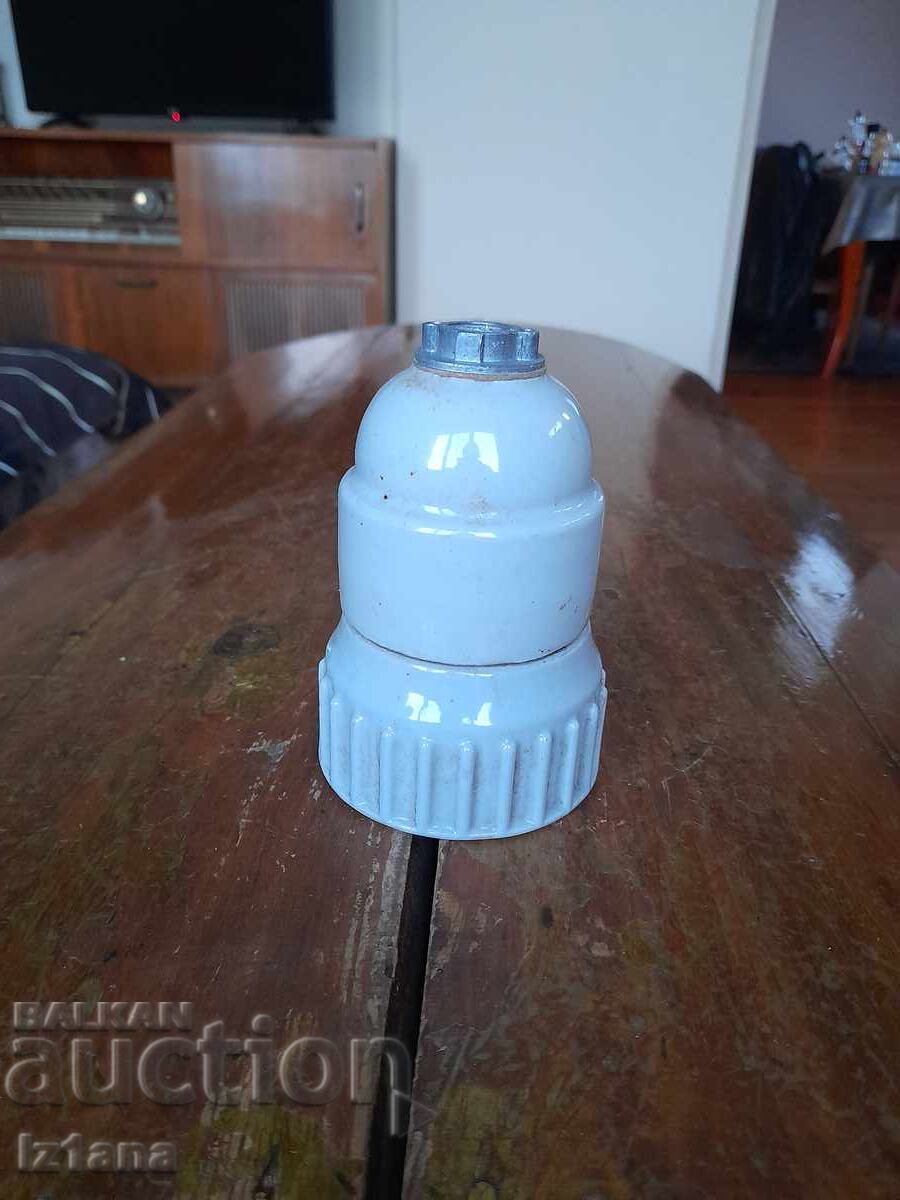 Old porcelain light fixture