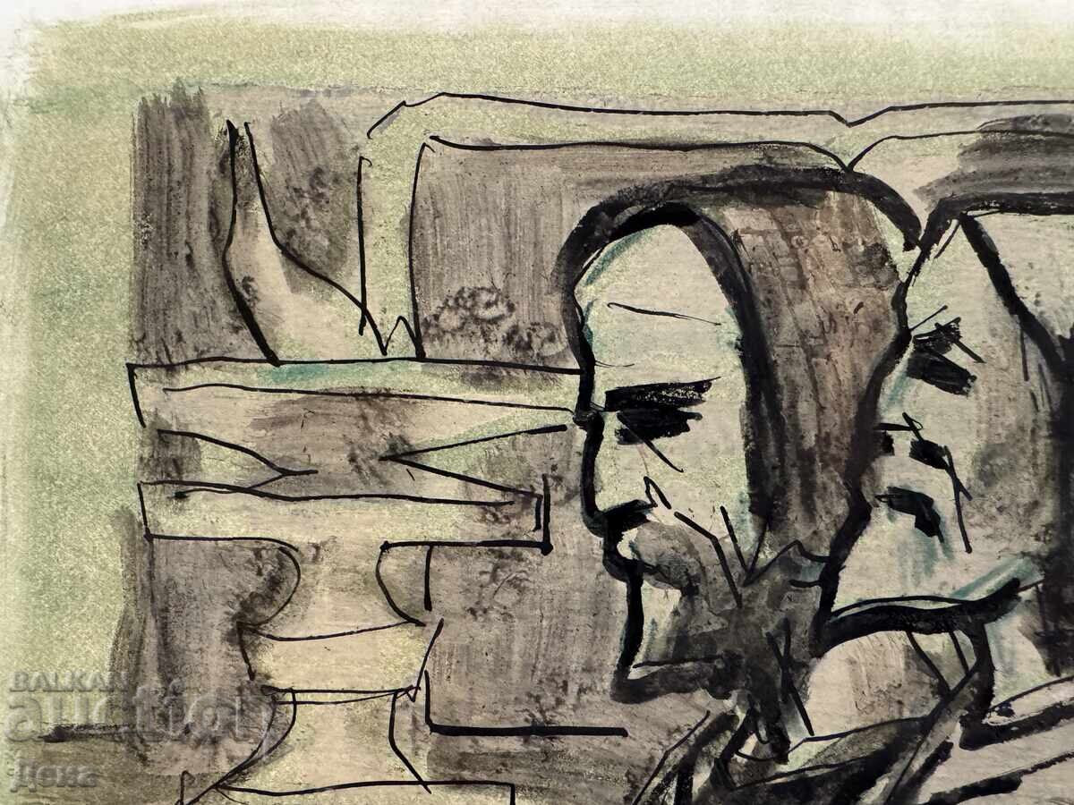 Georgi Penchev watercolor with price € 0.01 | 0.02 BGN Georgi Penchev watercolor with price € 0.01 | 0.02 BGN